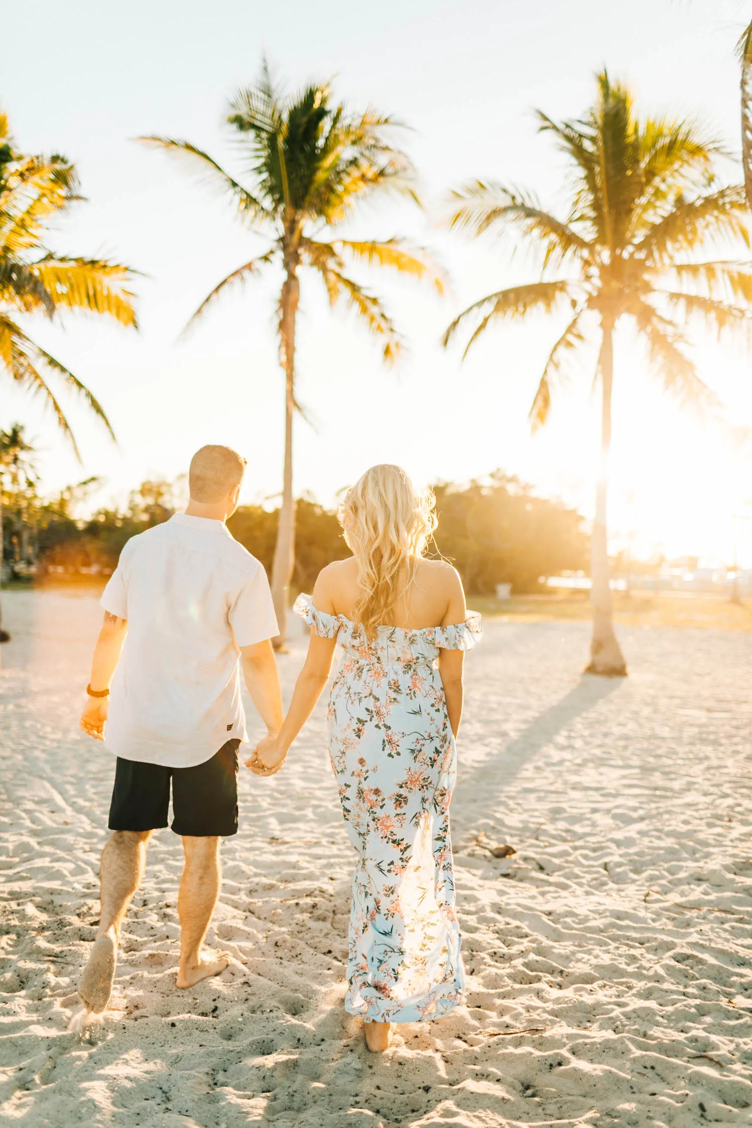 Couple photos among mangroves at Matheson Hammock Park
