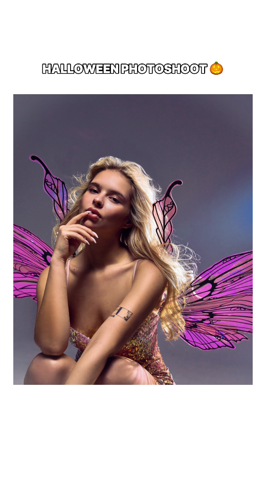 Entre alas, luces y sombras: Sesión de Halloween en Miami 2025